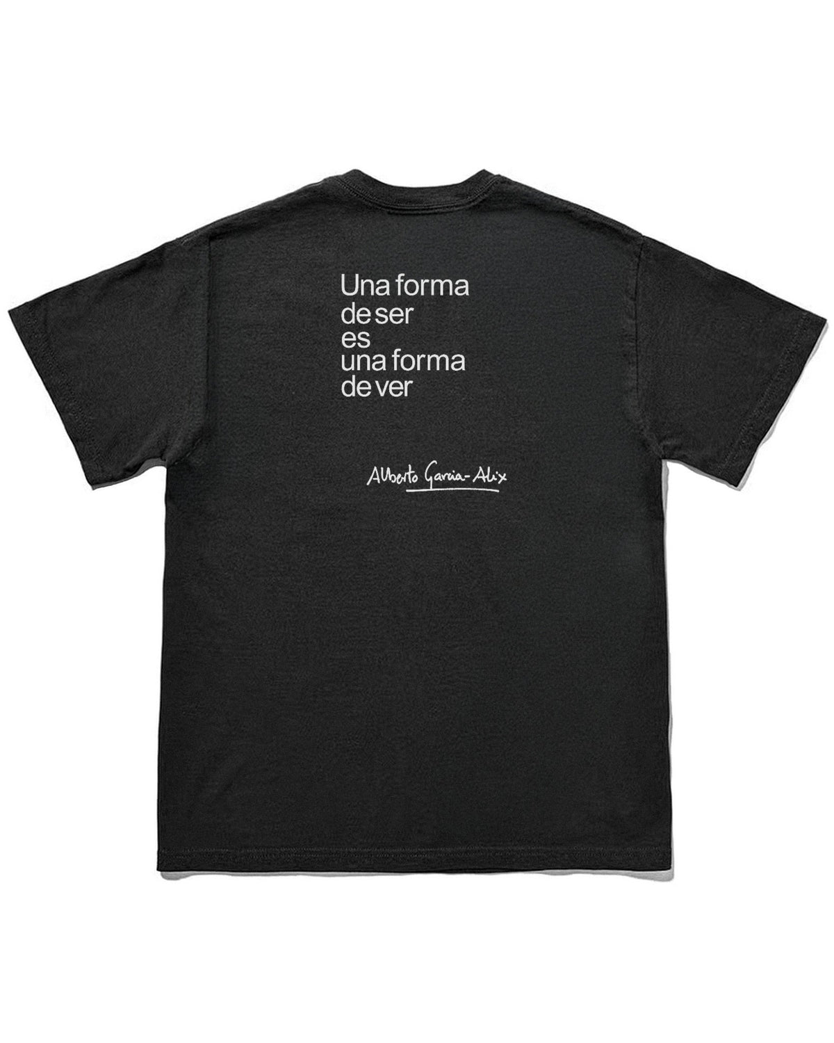ヴァレロ（Valero）｜Alberto García-Alix撮影の写真をプリントしたフォトTシャツ ブラック（背面）