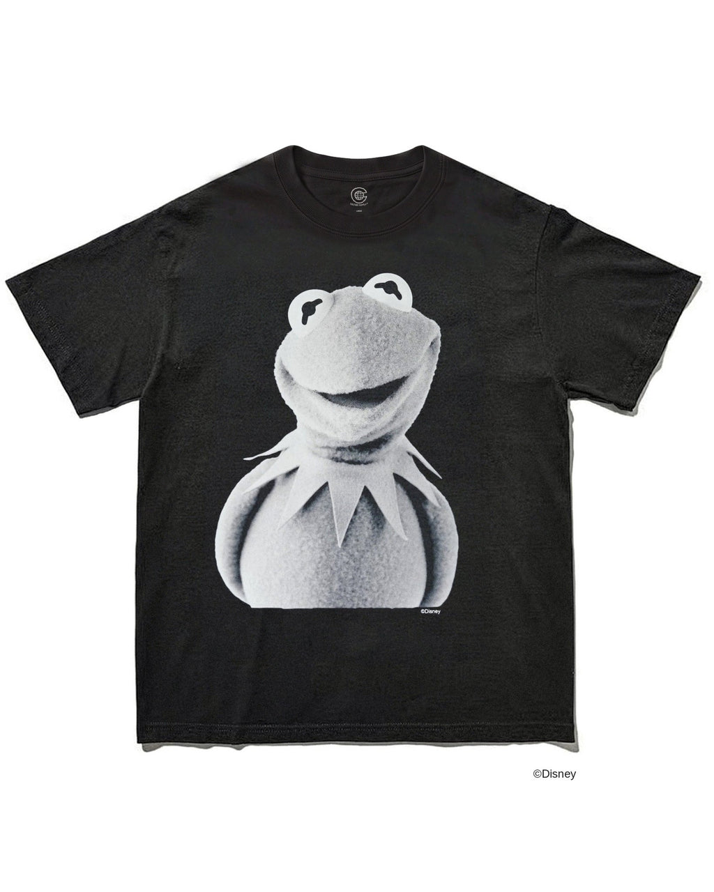 カーミット｜ジム・ヘンソンが生み出したマペットのキャラクターをプリントしたグラフィックTシャツ ブラック