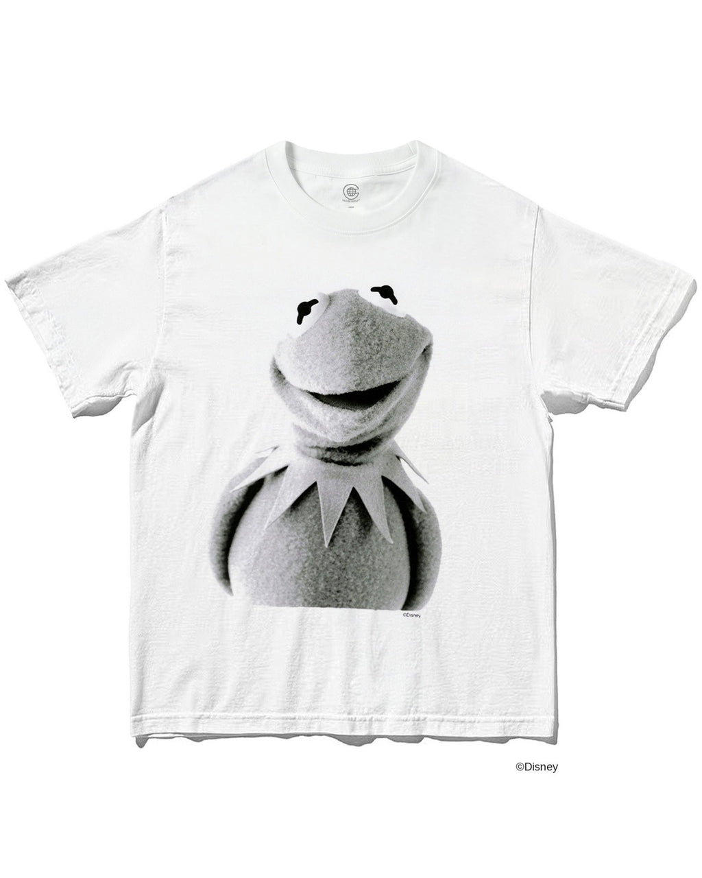 カーミット｜ジム・ヘンソンが生み出したマペットのキャラクターをプリントしたグラフィックTシャツ ホワイト