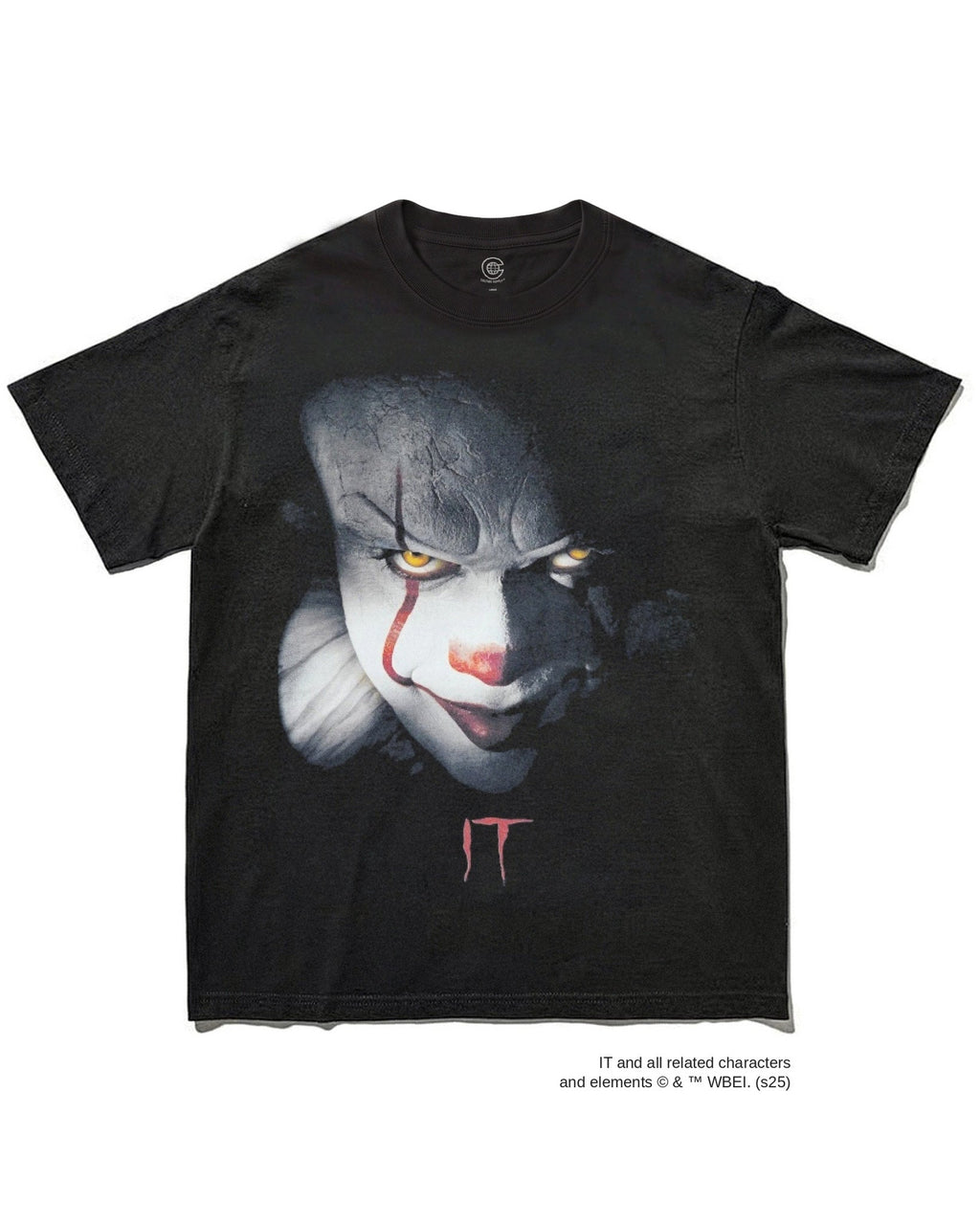 ペニーワイズ（IT）｜映画『IT』のグラフィックをプリントしたTシャツ ブラック
