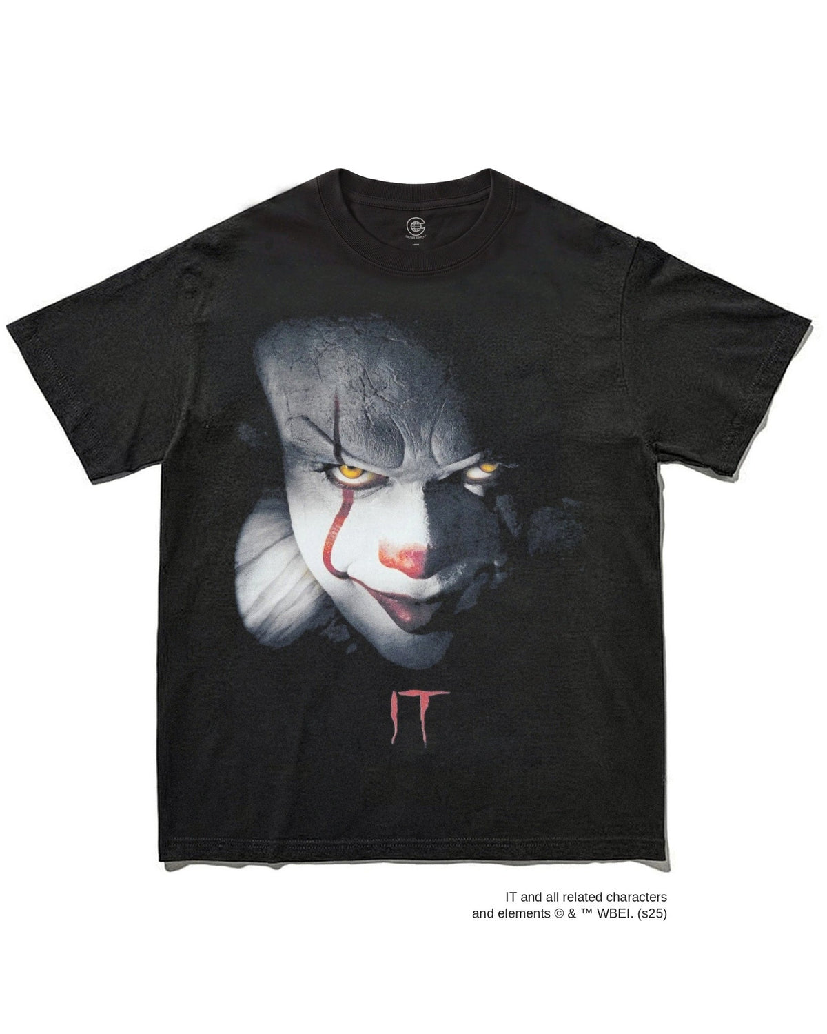 ペニーワイズ（IT）｜映画『IT』のグラフィックをプリントしたTシャツ ブラック