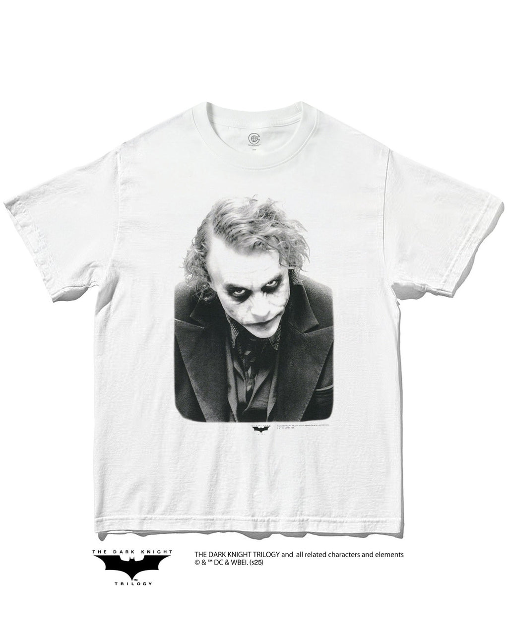 ジョーカー（Joker）｜『ダークナイト』のグラフィックをプリントしたTシャツ ホワイト