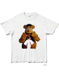 フォズィーベア（Fozzie Bear）をプリントしたグラフィックTシャツ ホワイト