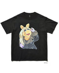 ミス・ピギー（Miss Piggy）をプリントしたグラフィックTシャツ ブラック